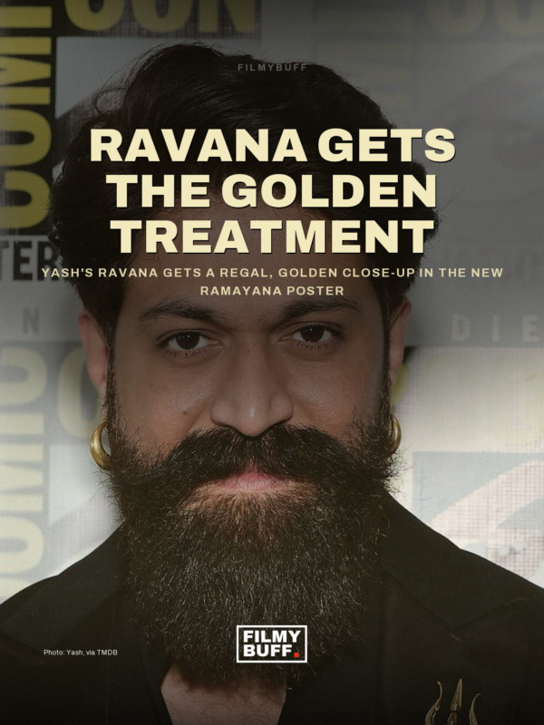 Yash's Ravana gets a regal, golden close-up in the new Ramayana poster