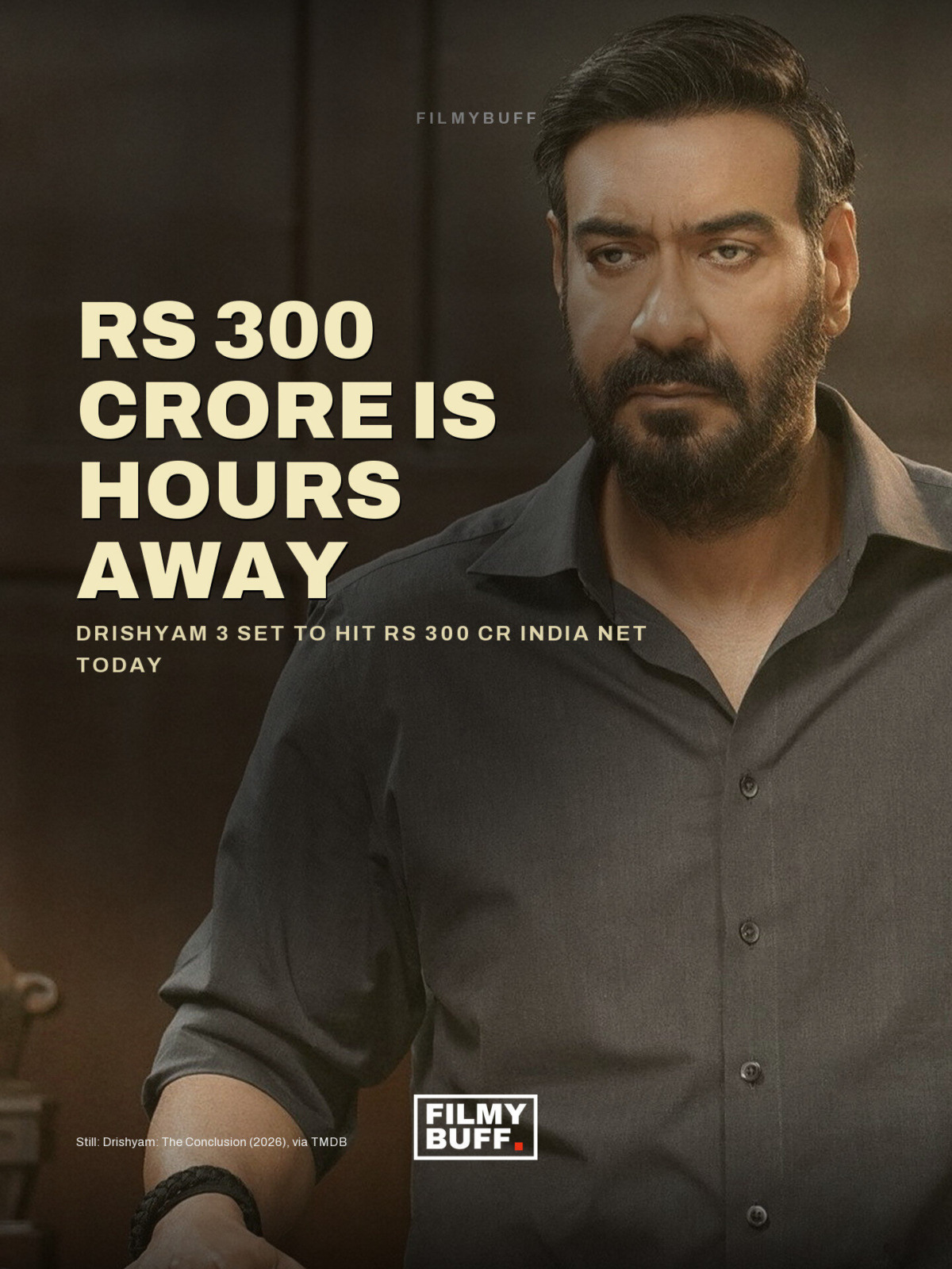 Drishyam 3 set to hit Rs 300 cr India net today